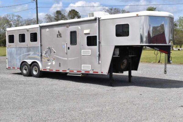 2007 American Spirit 8308LQ 3 Horse Trailer with 8' Short Wall - Image 3