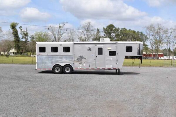 2007 American Spirit 8308LQ 3 Horse Trailer with 8' Short Wall