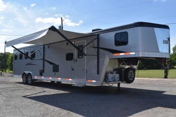 2022 Bison Desperado 8413BG 4 Horse Trailer with 13' Short Wall - Image 36