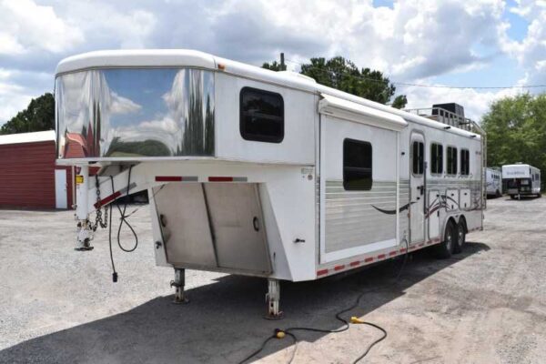 2007 American Spirit 8410GLQ 4 Horse Trailer with 10' Short Wall - Image 3