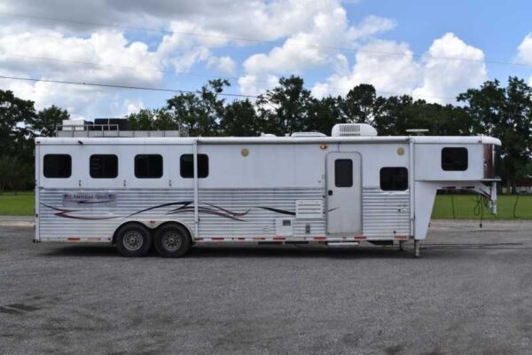 2007 American Spirit 8410GLQ 4 Horse Trailer with 10' Short Wall