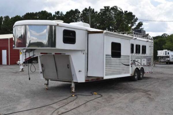 2007 American Spirit 8410GLQ 4 Horse Trailer with 10' Short Wall - Image 4