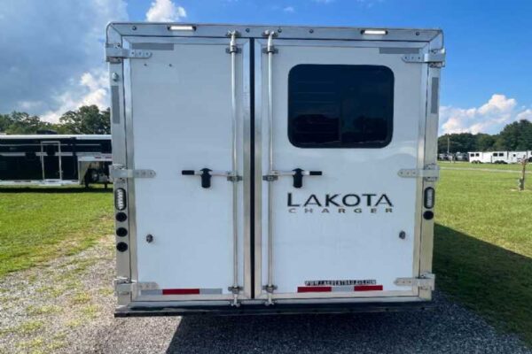 2024 Lakota Charger 8411RKGLQ 4 Horse Trailer with 11' Short Wall - Image 31