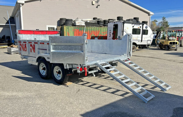 2024 N&N Trailers 7×14 14K Galvanized Hydraulic Dump w/Ramps, 2-Way Spreader Gate, Tarp Kit - Image 8