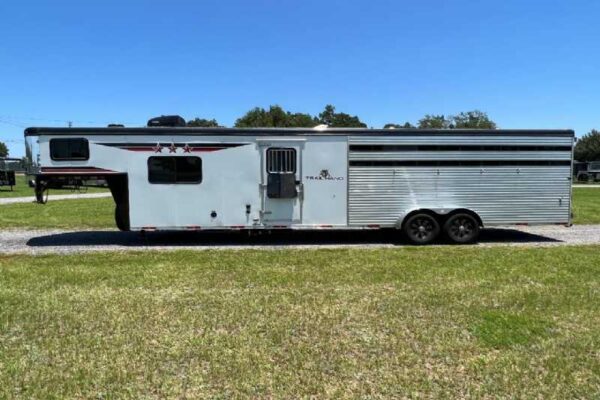 2024 Bison Trail Hand 708160 Stock Trailer with 8' Short Wall - Image 4