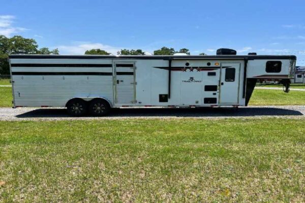 2024 Bison Trail Hand 708160 Stock Trailer with 8' Short Wall