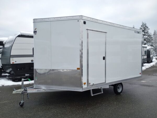 2024 Mission Trailers 101x12 Aluminum 2 Place Crossover 3.0 w/Side X Side Pkg, Rear Canopy