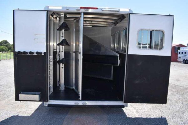 2017 Exiss Escape 7308LQ 3 Horse Trailer with 8′ Short Wall - Image 22