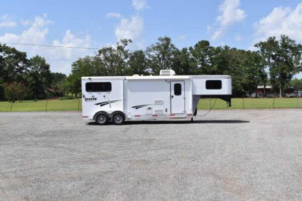 2014 Shadow 7208GLQ 2 Horse Trailer with 8' Short Wall