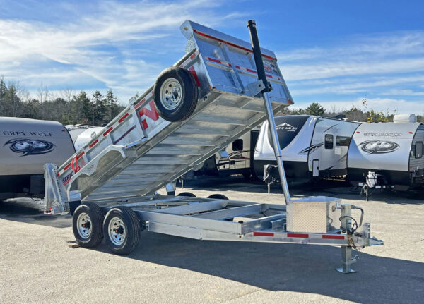 2024 N&N Trailers 7×14 14K Galvanized Hydraulic Dump w/Ramps, 2-Way Spreader Gate, Tarp Kit - Image 17