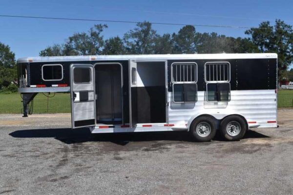 Used 2013 Exiss 6300 3 Horse Gooseneck - Image 3