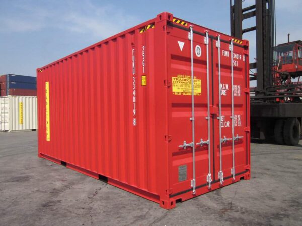 20ft High Cube Shipping Container (Red)