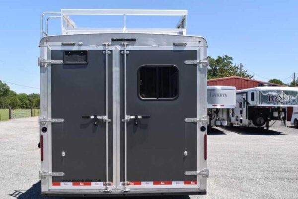 2020 Bison Laredo 3 Horse Trailer with 11' Short Wall - Image 25