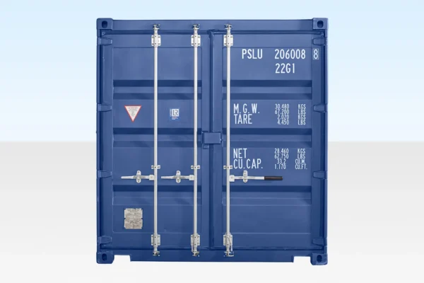 20FT Shipping Container Blue (RAL 5013) - Image 3