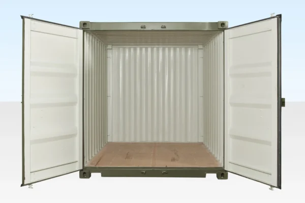 10FT X 8FT Shipping Container (One Trip) Green (RAL 6007) - Image 3