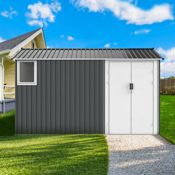 Metal Storage Shed with Double Hinged Doors - Image 6