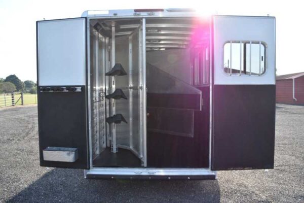 2015 Exiss 7308LQ 3 Horse Trailer with 8' Short Wall - Image 22