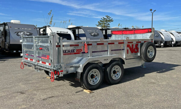 2024 N&N Trailers 7×14 14K Galvanized Hydraulic Dump w/Ramps, 2-Way Spreader Gate, Tarp Kit - Image 11