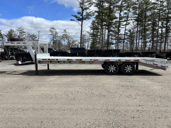 2024 Alum Line Trailers 8.5x24 13K Aluminum Gooseneck w/Flip-Over Ramps - Image 4