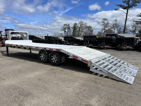 2024 Alum Line Trailers 8.5x24 13K Aluminum Gooseneck w/Flip-Over Ramps - Image 3