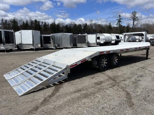 2024 Alum Line Trailers 8.5x24 13K Aluminum Gooseneck w/Flip-Over Ramps - Image 10