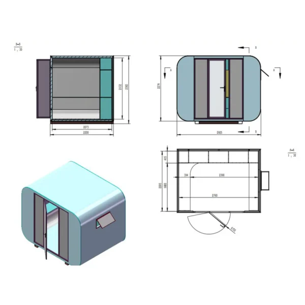 Modern Tiny Office Tiny House 10ft - Image 3