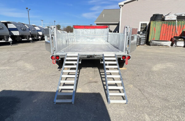 2024 N&N Trailers 7×14 14K Galvanized Hydraulic Dump w/Ramps, 2-Way Spreader Gate, Tarp Kit - Image 3