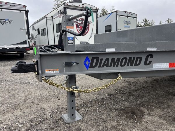 2024 Diamond C 8.5x20 20K Deckover Equipment Trailer w/ 72” Flip-Knee Ramps - Image 9