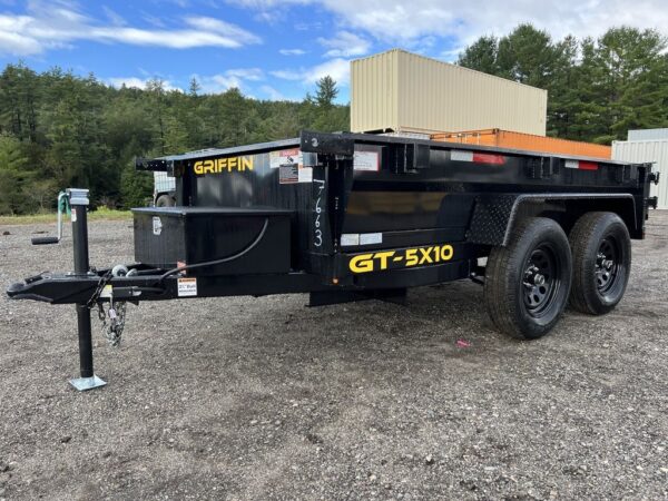 2024 Griffin Trailers 5x10 7K Powder Coated Dump w/Barn Door Gate