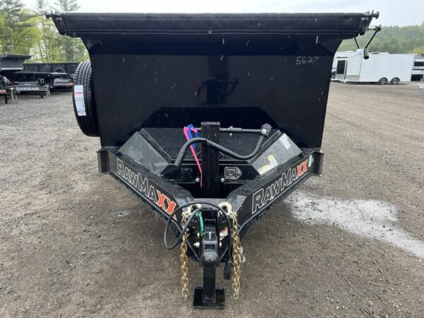 2024 RawMaxx Trailers 7X16 14K Powder Coated Dump w/ Tarp Kit - Image 8