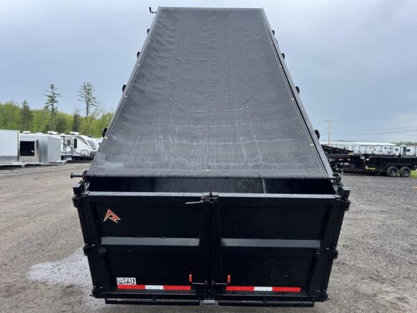 2024 RawMaxx Trailers 7X16 14K Powder Coated Dump w/ Tarp Kit - Image 14