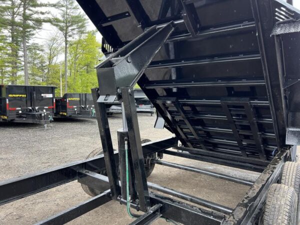 2024 RawMaxx Trailers 7X16 14K Powder Coated Dump w/ Tarp Kit - Image 12