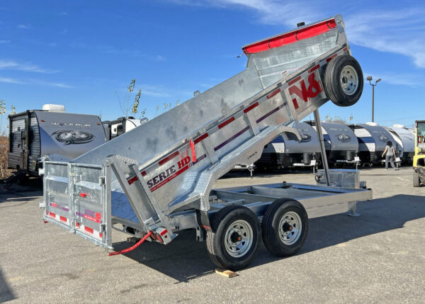 2024 N&N Trailers 7×14 14K Galvanized Hydraulic Dump w/Ramps, 2-Way Spreader Gate, Tarp Kit - Image 13