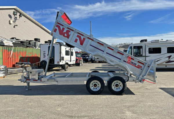 2024 N&N Trailers 7×14 14K Galvanized Hydraulic Dump w/Ramps, 2-Way Spreader Gate, Tarp Kit - Image 7