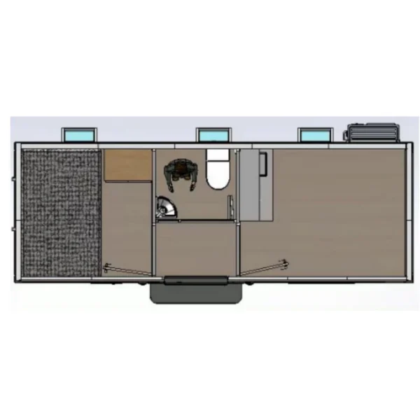 Modern Portable Office 7ft x 20ft with Bedroom - Image 5