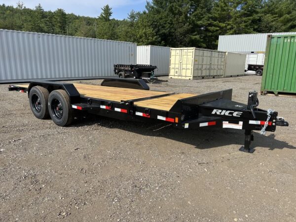 2024 Rice Trailers 7x20 16K Tilt Deck Equipment w/Spare Mount - Image 8