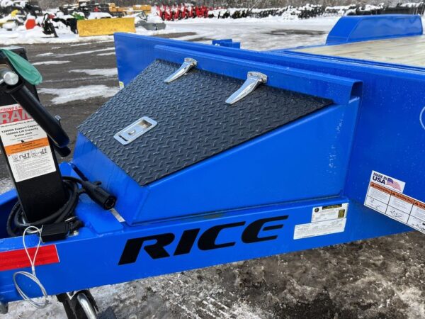 2024 Rice Trailers 7x20 14K Partial Tilt Deck Equipment w/Spare Mount - Image 4